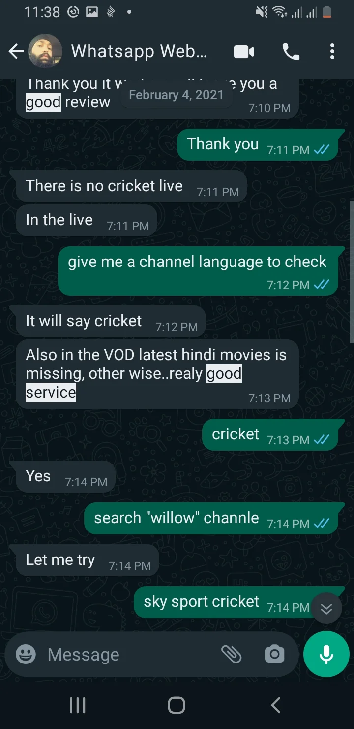 Customer Review Screenshot